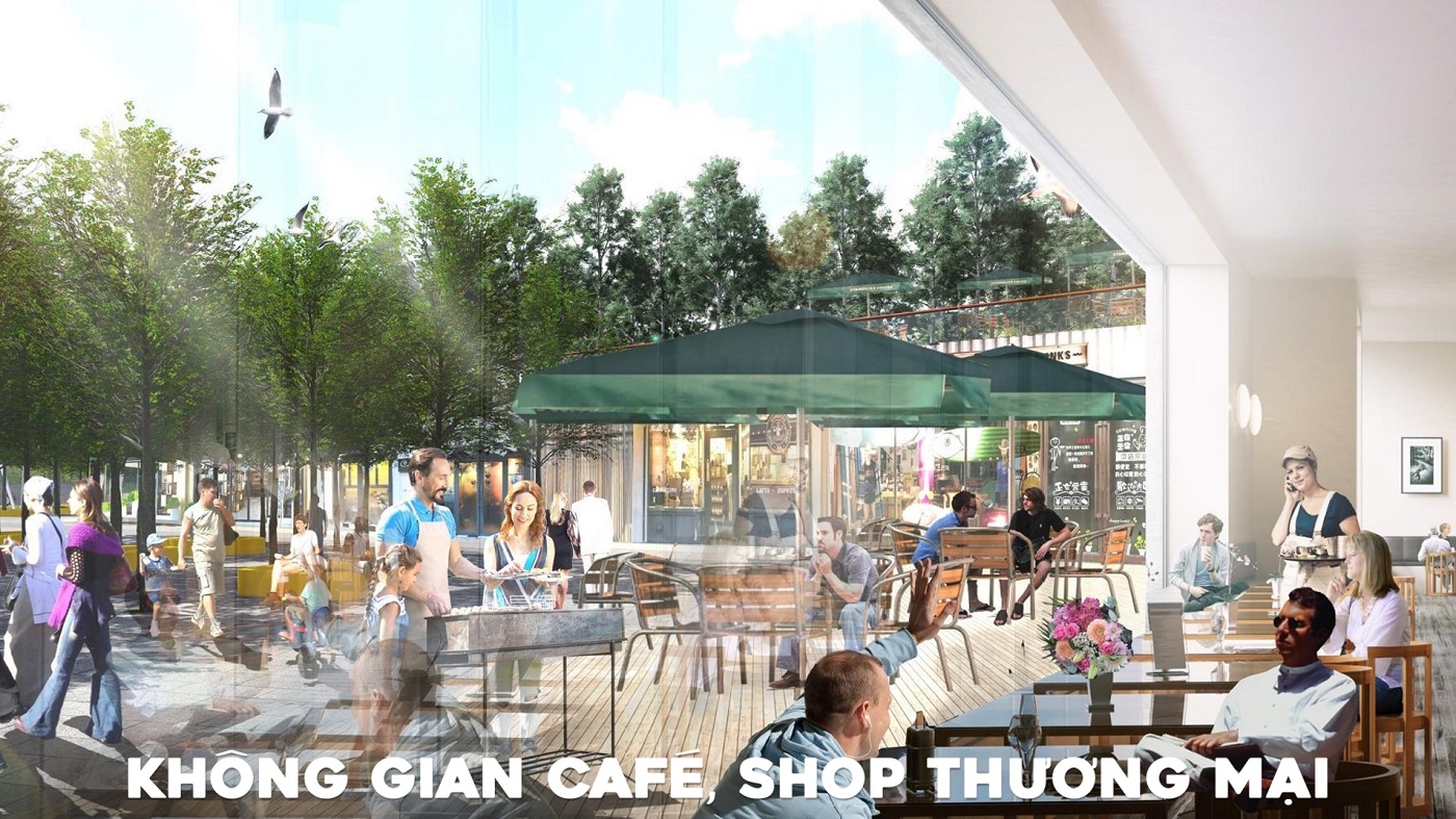 Không gian cafe shop thương mại Charmora City