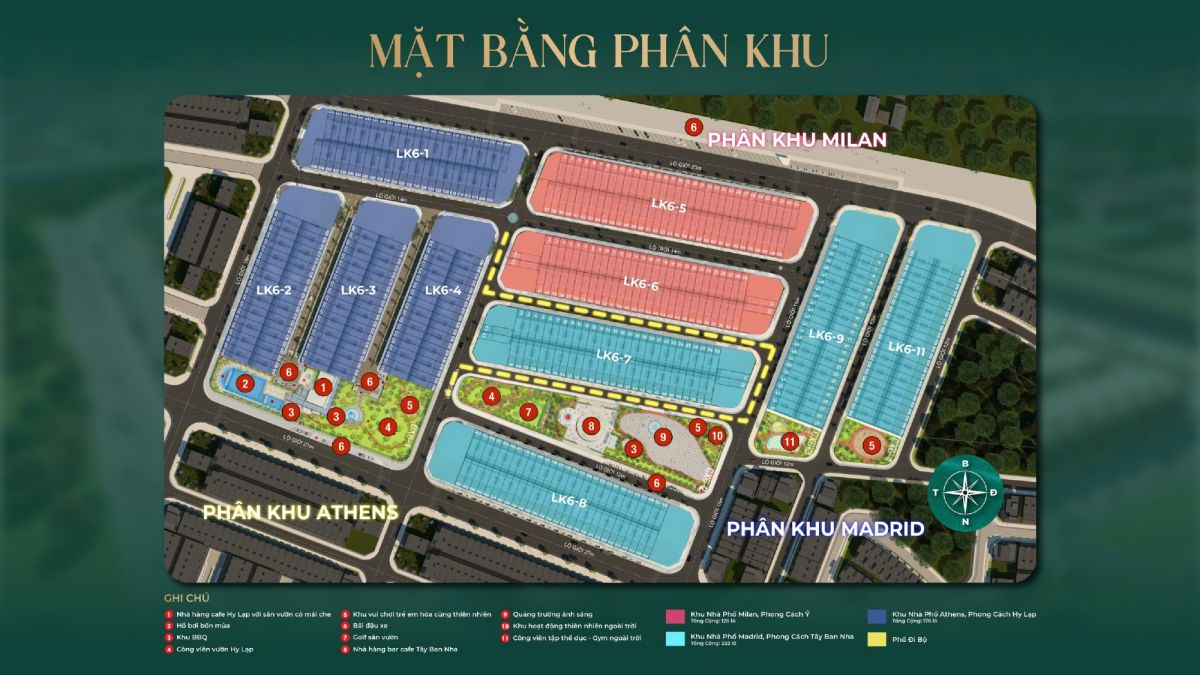 Mozzadiso - Mặt bằng quy hoạch dự án